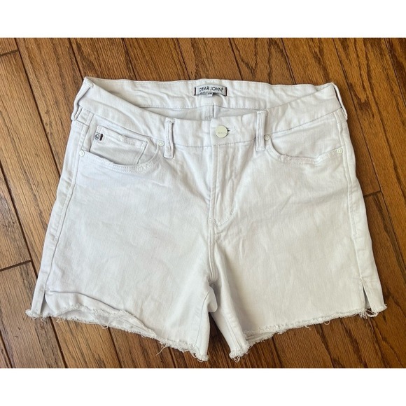 Dear John White Stretchy Jean Shorts Sz 29 - Picture 4 of 4